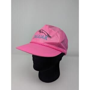 Vintage Jaguar Land Rover Automotives Nylon Hot Pink Hat Snapback